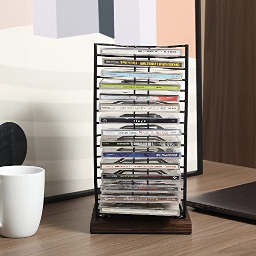 MyGift CD Storage Rack, 15 Disc Jewel Case Holder - Image 3