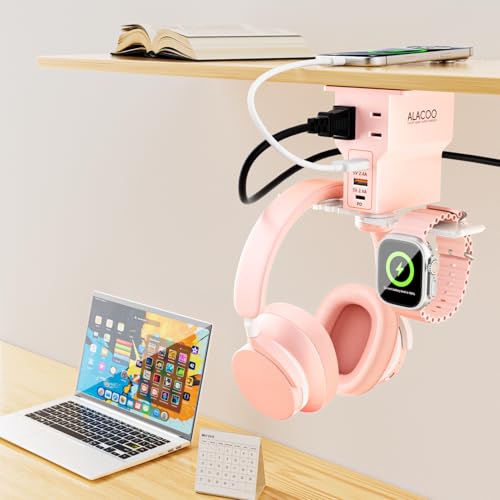 Multi-Function Desk Headphone Hanger Hook Gaming Office - Image 4