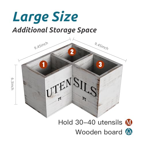 Suli Extra Large Utensil Holder Countertop for Kitchen - Image 3