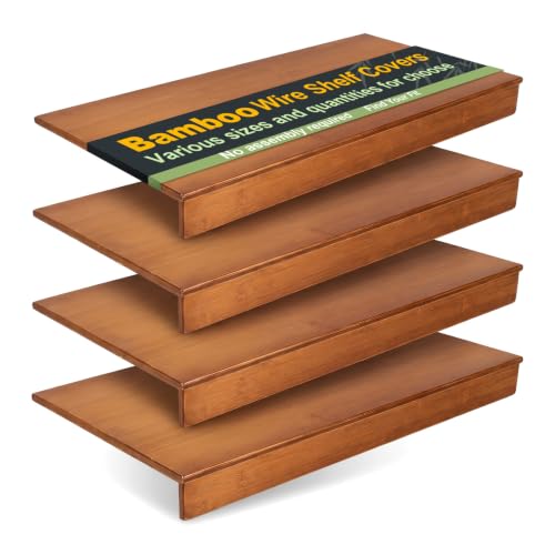 Bamboo Wire Shelf Covers for Wire Shelving, 30" W X 16" D, 4 PCS - Image 2