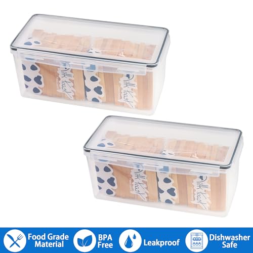 Tiawudi 2 Pack Bread Box, Plastic Bread Container - Image 5