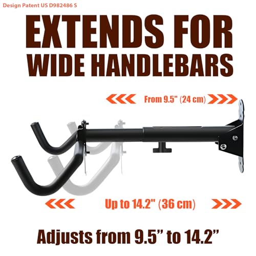 Gootus Bike Wall Mount Hanger - Horizontal Bicycle Indoor - Image 4