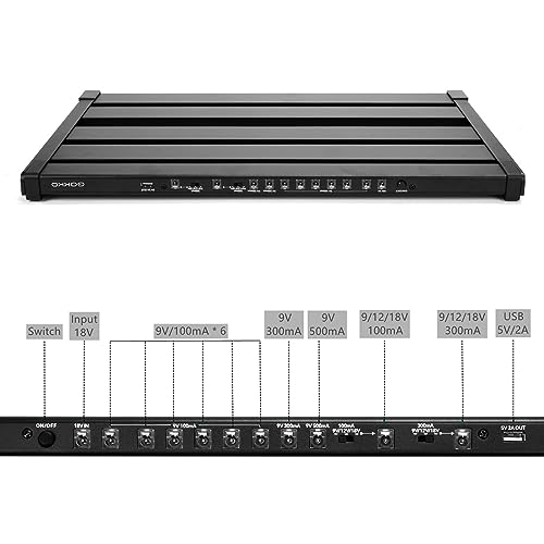 GOKKO Pedal Board with Integrated Power Supply 20.5" x 13.8" - Image 6
