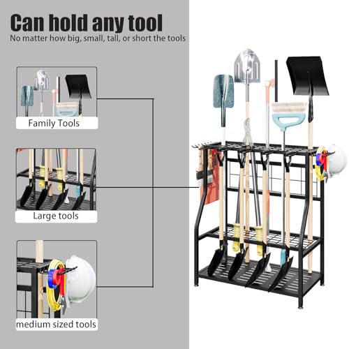 Garden Tool Organizer Yard Tool Tower Rack Shed Organization - Image 5