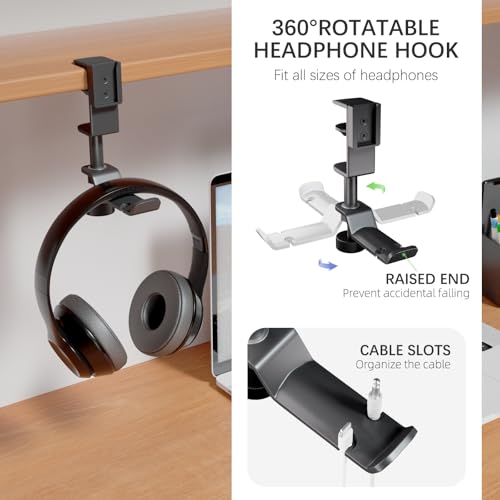CUBE TECH 5 in 1 Desk Pencil Holder - Clamp on Under Desk - Image 5