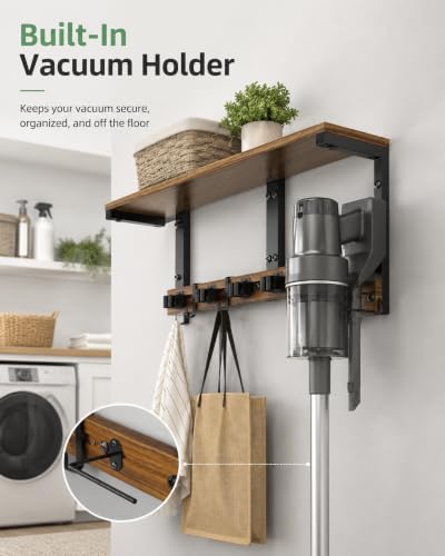 Broom and Mop Holder Wall Mount, 27" Large Organizer - Image 7