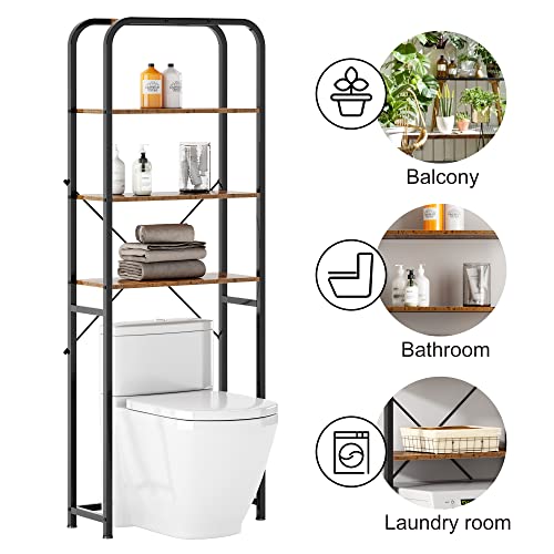 SogesHome 4-Tier Over Toilet Storage Shelf, Bathroom Space-Saving - Image 8