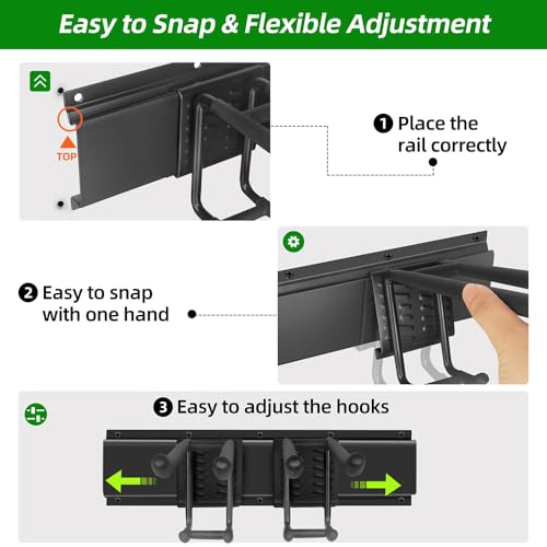 PIYILO 48 in Garage Tool Organizer Wall Mount, Adjustable Tool - Image 6