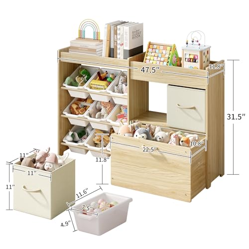 EXPERLAM Toy Storage Organizer for Kids, 9 Bins - Image 3