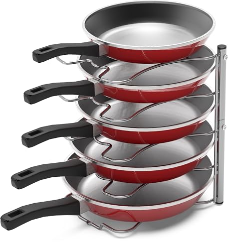 Simple Houseware Cabinet Pantry Pot and Pan Organizer Holder - Image 6
