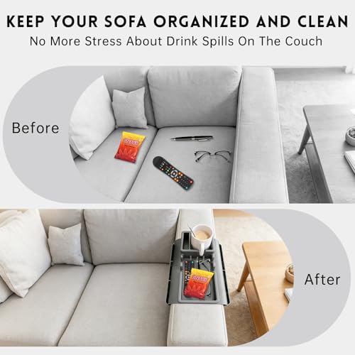 2Pcs Couch Cup Holder Tray, Large Anti-Slip Couch Cups - Image 6