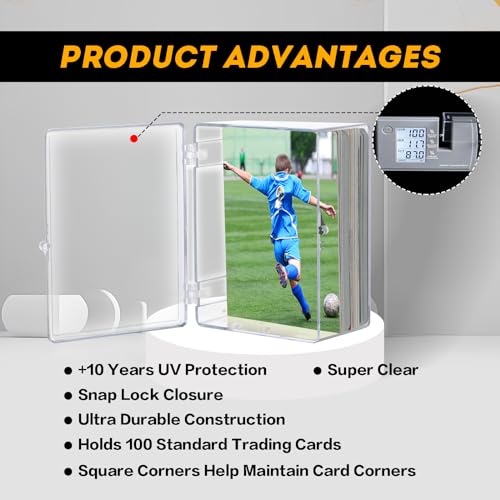 10-Pack 100-Count Deck-Case Card-Box - Hinged Trading Card - Image 6