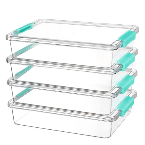Vtopmart 4 Pack 6 Qt Plastic Storage Bins with Lids, | All Products - Image 2