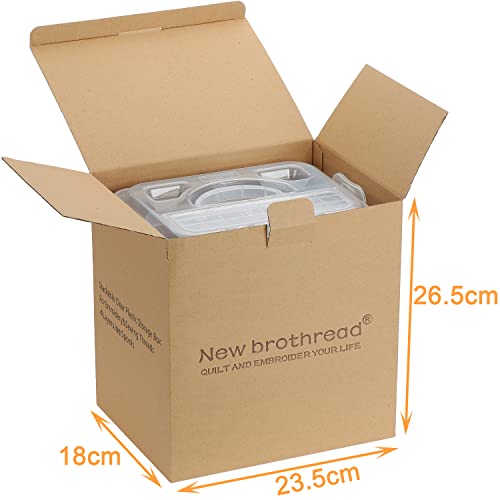 New brothread 4 Layer Stackable Clear Storage Box Organizer - Image 3