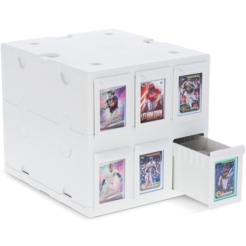 BCW 6-Drawer Card Catalog, White - Image 2