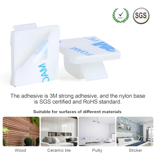 XHF 120PCS 5/8” White Adhesive Cable Wire Wall Light | All Products - Image 4
