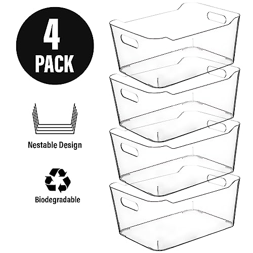 Clear Plastic Storage Bins for Kitchen Organization | All Products - Image 6