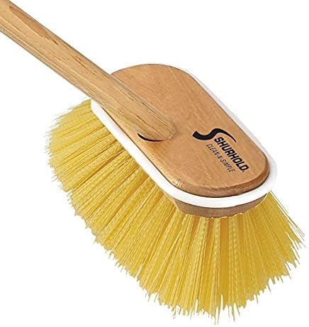 SHURHOLD Marine Mate 6" Boat Deck Brush with 48" Threaded Wood Handle