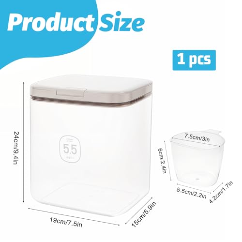 5.5L Laundry Detergent Dispenser with One-Press Lid Pod - Image 4