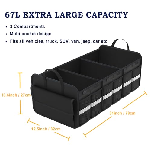 Trunk Organizer for SUV, Large trunk organizer for car - Image 4