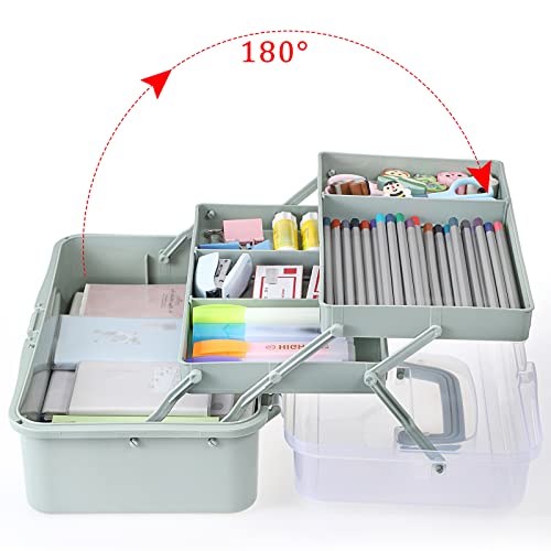 BTSKY 3-Layer Plastic Dividing Storage Box Craft Organizer - Image 3