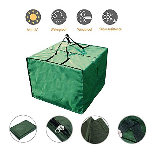 Outdoor Patio Furniture Seat Cushions Storage Bag 32x32x24 Inches - Image 5