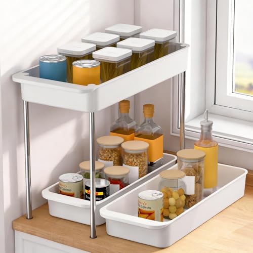 2-Tier Under Sink Organizer with Smooth Rolling Whee | All Products - Image 5