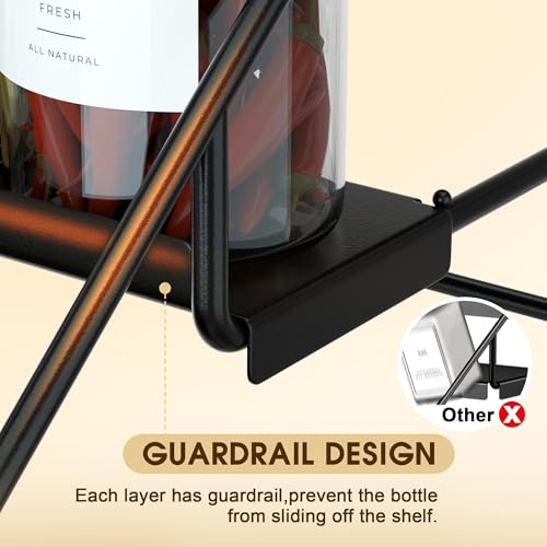 Jolitac 4-Tier Spice Rack Organizer, Depth Adjustable Step Shelf - Image 7
