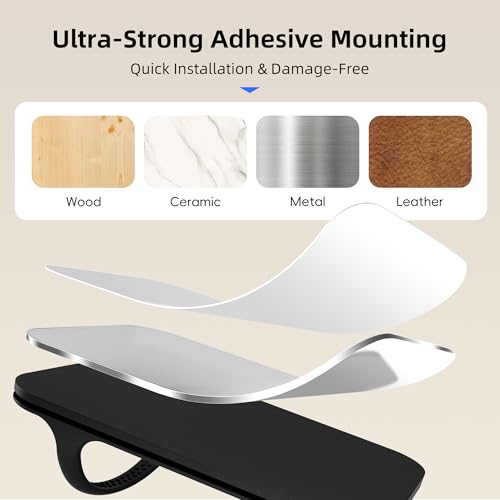 ELETIUO Universal Silicone Laptop Charger Holder,Under Desk Power - Image 7