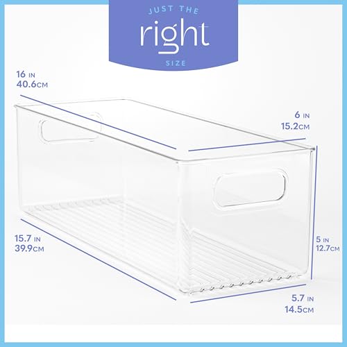 primebox Plastic Food Storage 2 Pack Clear Container Bin - Image 4