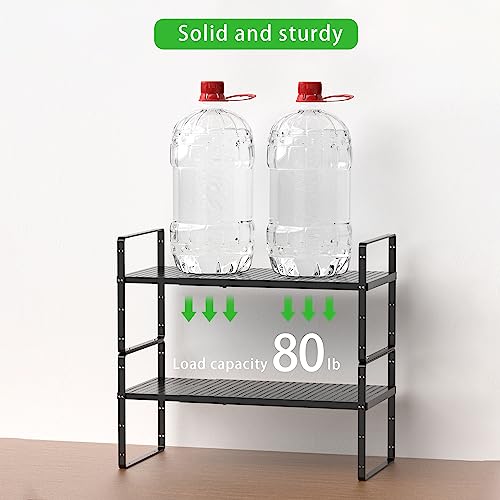 Expandable Storage Shelf, Stackable Organizer Rack, - Image 7