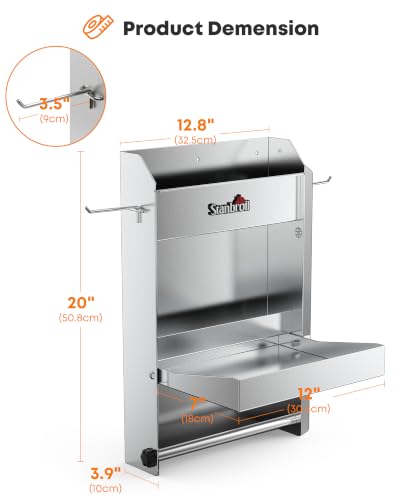 Stanbroil Trailer Door Cabinet Organizer Wall-Mount Work - Image 3