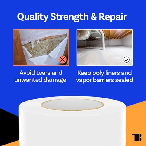 Vapor Barrier Tape - 4 inch x 180' Roll, Made in USA - Image 6