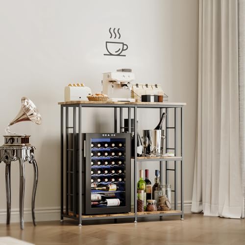 COCOLUCKY Mini Fridge Stand with Storage — 4-Tier Cabinet - Image 3