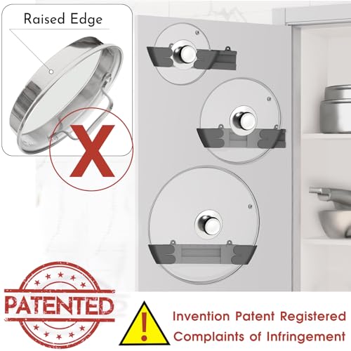 Adjustable Universal Pot Lid Holder Organizer for Cabinet - Image 6
