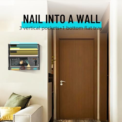 SUPEASY Wall File Organizer Mesh Office Mail Holder, Hanging Wall - Image 7