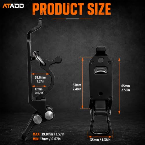 Heavy Duty Metal Rubber Shovel Mount Kit, Shovel Holder for Truck - Image 3
