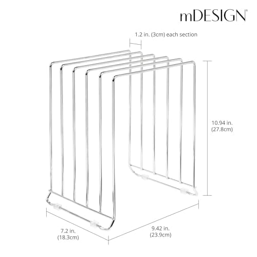 mDesign 5 Slot Pot and Pan Rack — Metal Wire Rack fo | All Products - Image 4