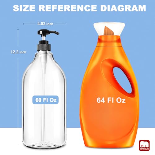 GMISUN Plastic Laundry Detergent Dispenser, 2 Pack Liquid - Image 4