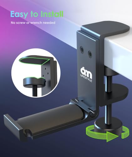 6amLifestyle Foldable All Aluminum Headphone Hook Holder - Image 7