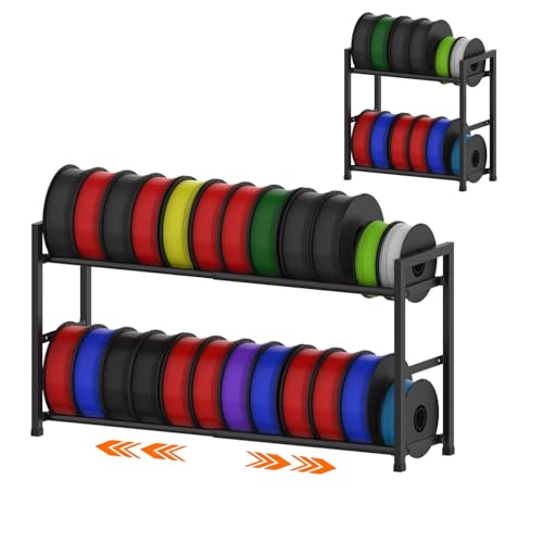 VYES 3D Printer Filament Storage Rack, 2-Tier | Home Organization - Image 2
