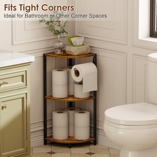 3 Tier Bathroom Corner Shelf, Corner Stand for Bathroom - Image 4