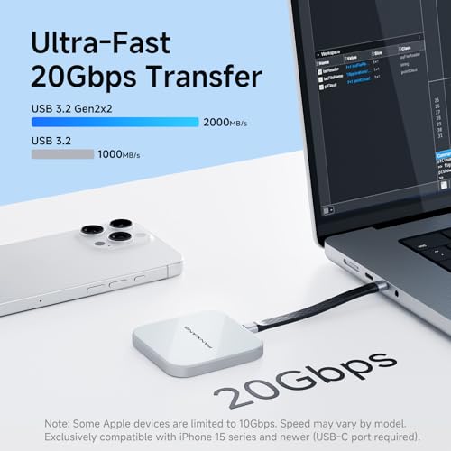 2TB Magnetic External SSD,2000MB/s Type-C USB 3.2 Gen 2x2 - Image 4