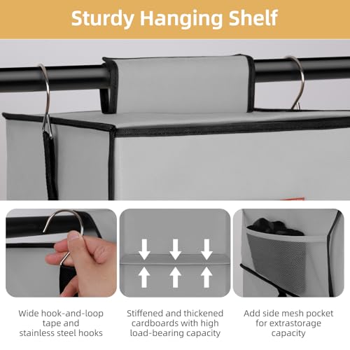 Hanging Closet Organizer 6-Shelf, Upgrade Closet Organizers - Image 6