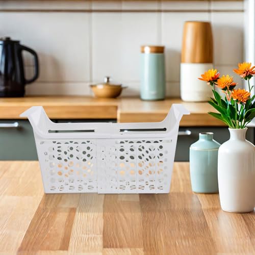 Totority Expandable Freezer Basket, Plastic Fridge Organizer - Image 3