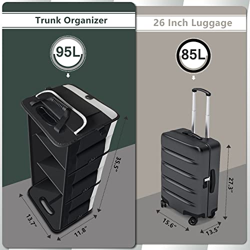 Foldable Trunk Organizer - 95L Sturdy Car Organizer - Image 3