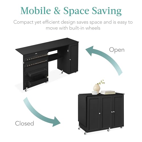 Best Choice Products Large Folding Sewing Table | Home Organization - Image 7