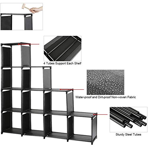 10-Cube Storage Organizer Rack, Staircase Organizer - Image 5