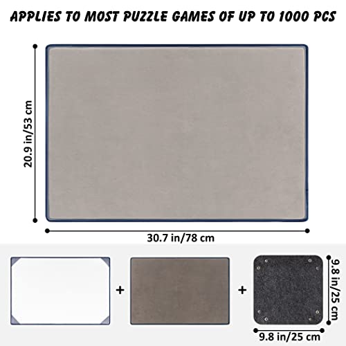 Tektalk Jigsaw Puzzle Board with 6 Sorting Trays | Home Organization - Image 4