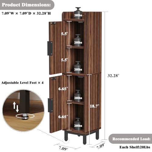 Fernitry Small Bathroom Storage Cabinet,Narrow Toilet - Image 3